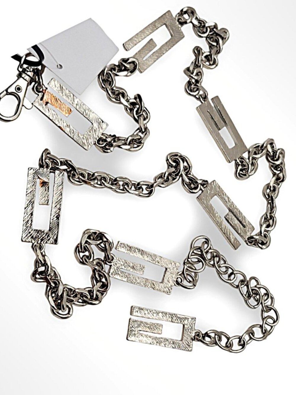 NWT Guess Logo Chain Belt L/XL - Picture 7 of 10